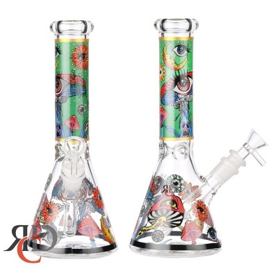 WATER PIPE BEAKER EYE GLOW IN DARK WP12071 1CT